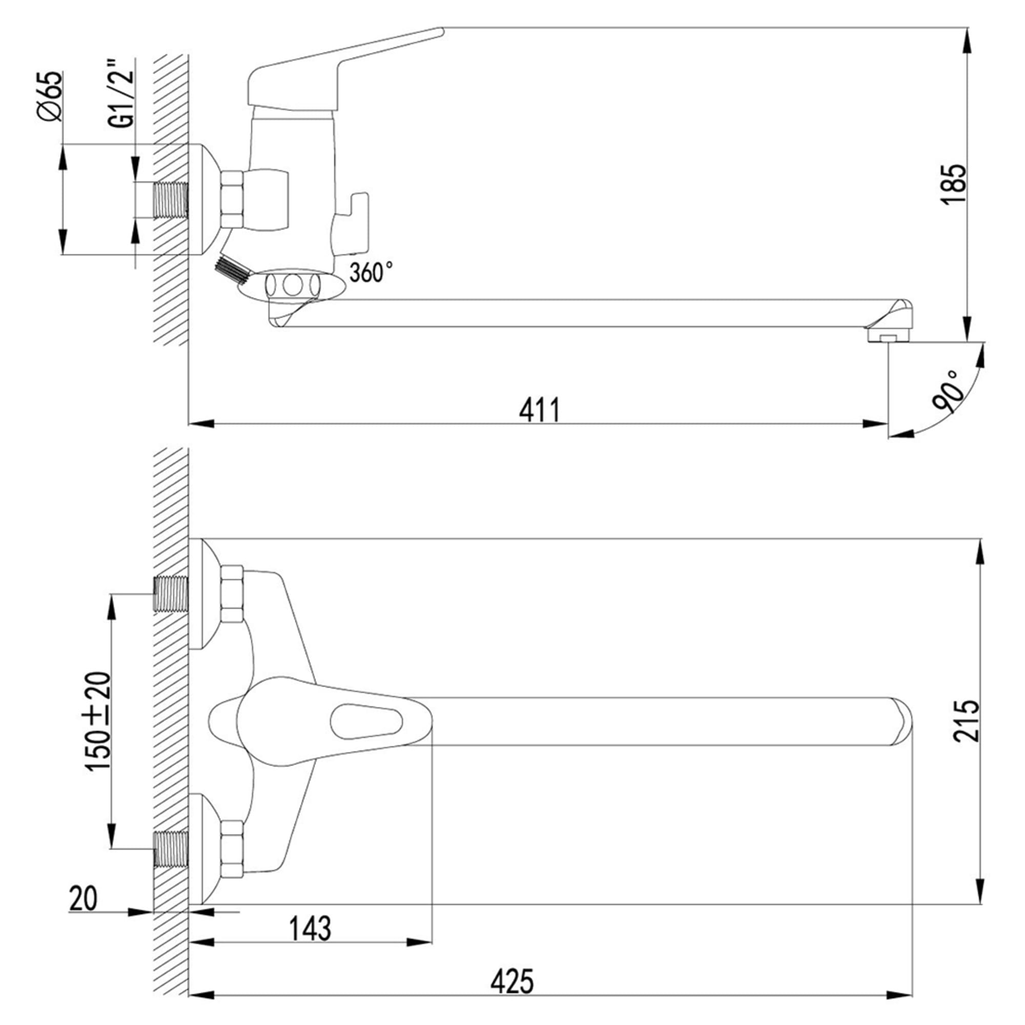 

Смеситель LEMARK LUNA LM4151C, Luna