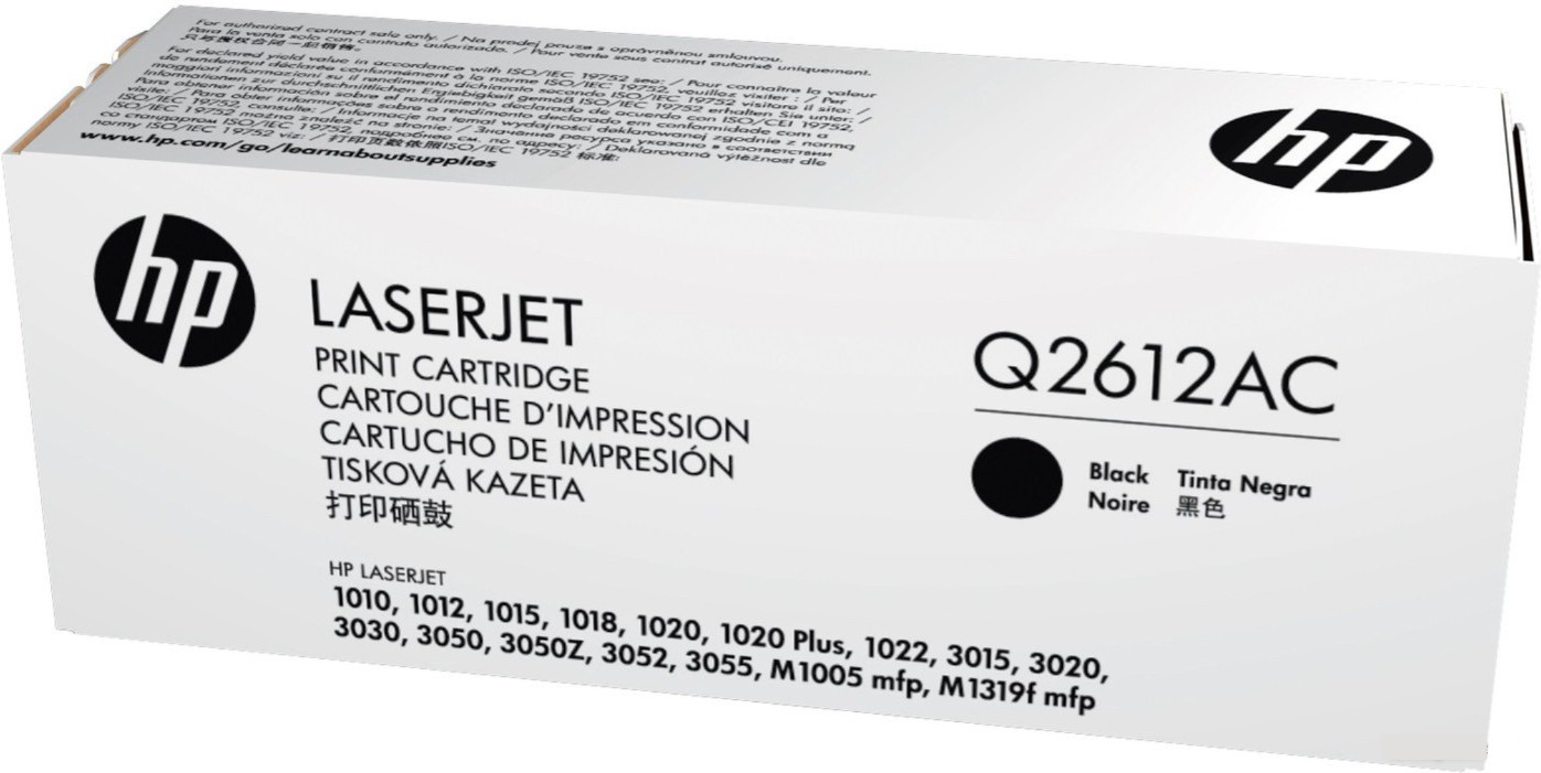 

Картридж лазерный HP 12A черный (Q2612AC)
