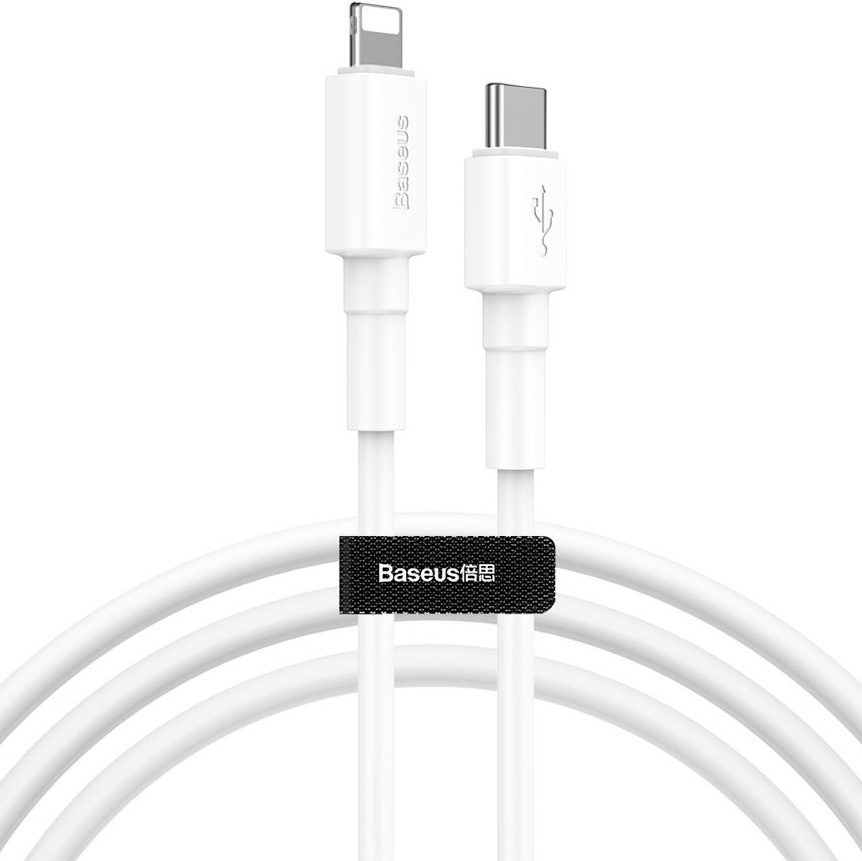 

Кабель для компьютера Baseus CATLSW-02 White, Baseus CATLSW-02 Type-C to iP PD 18W 1.0м White