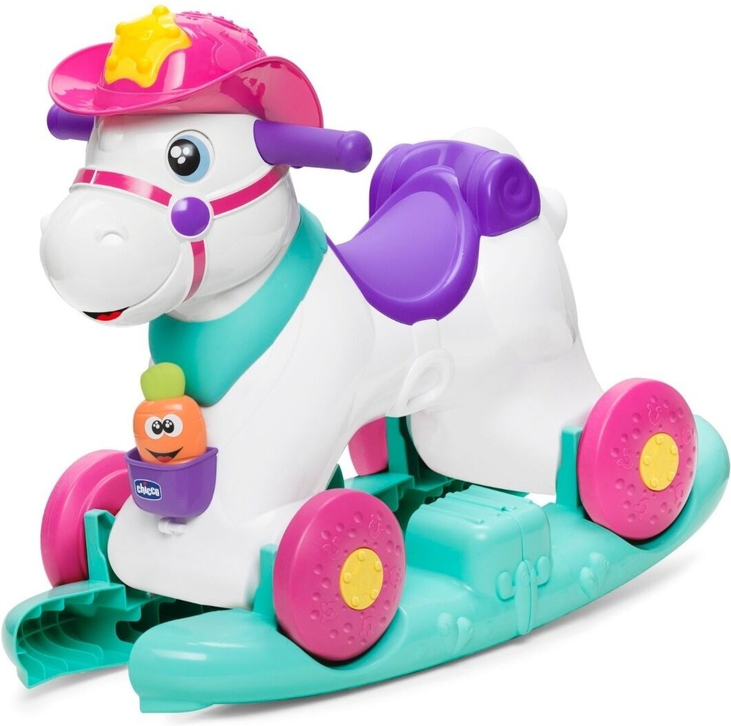 

Лошадка-каталка CHICCO Miss Baby Rodeo 3в1 (00007907100000)