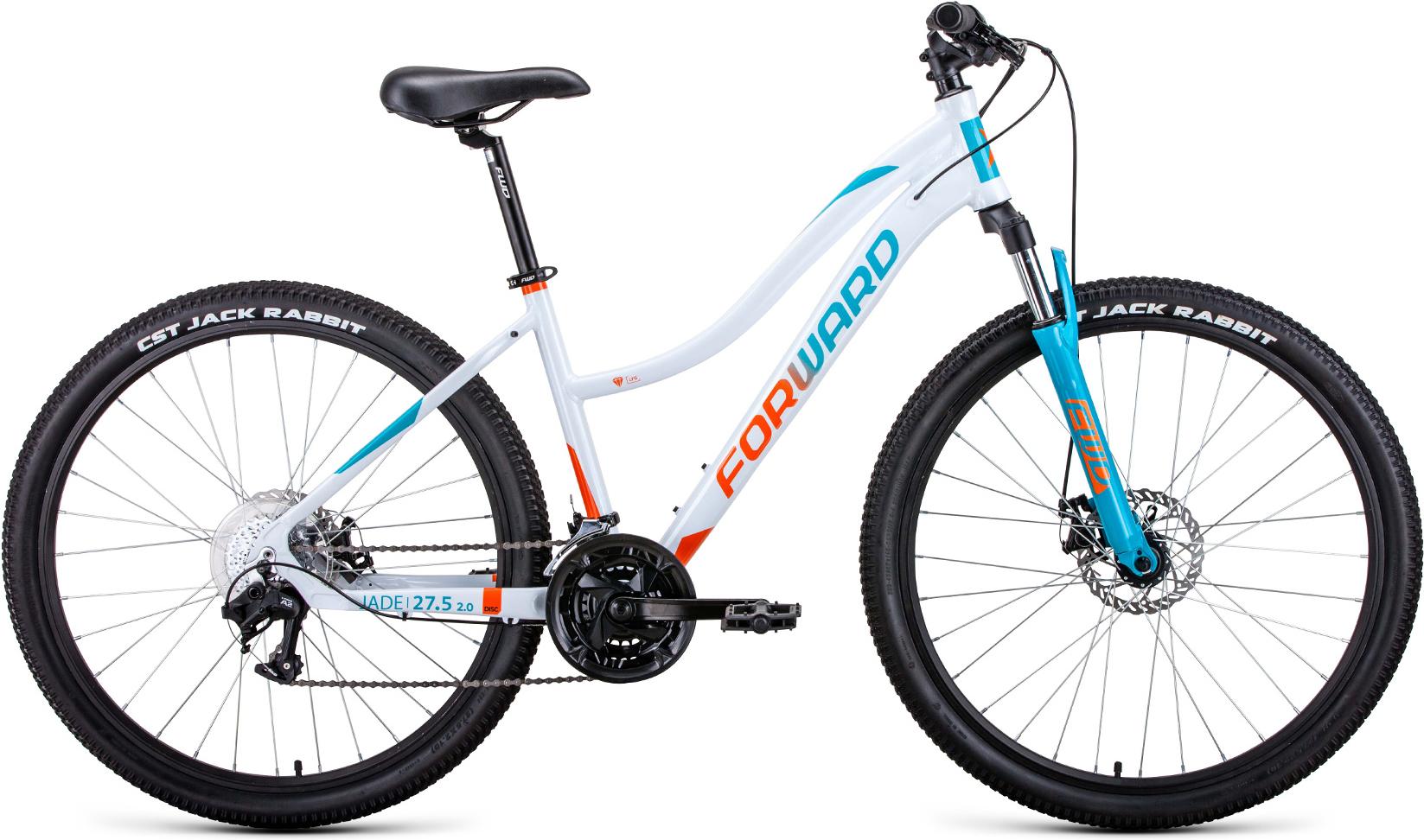 

Велосипед Forward Jade 27.5'' 2.2 2021 рама 16.5 дюймов белый/бирюзовый [RBKW1M37G070], Jade 27.5 2.2 2021 16.5'