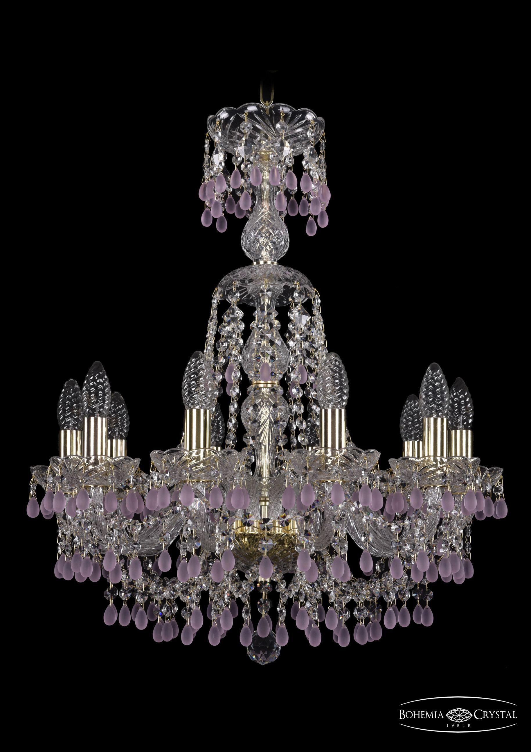 

Подвесная люстра Bohemia Ivele Crystal 1410/10/195/XL-66/G/V7010