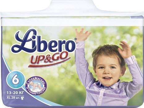 Libero Up&Go XL 6 (28 шт) - фото Трусики Libero Up&Go XL 6 (28 шт)