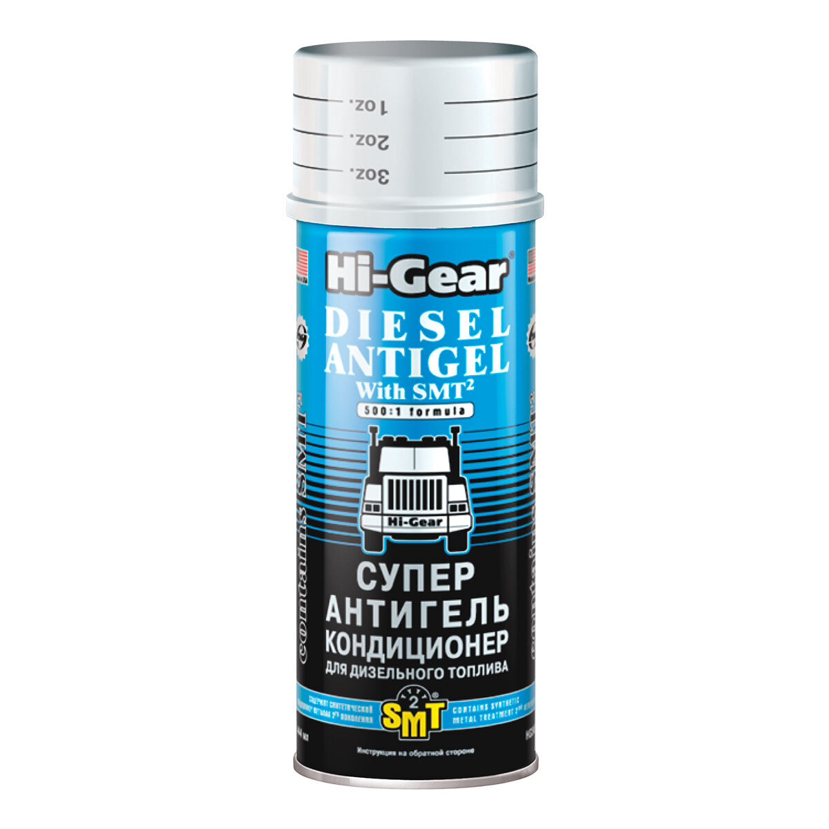 

Присадка в топливо Hi-Gear Diesel Antigel with SMT2 444 мл (HG3421), Присадка Hi-Gear Diesel Antigel with SMT2 444 мл HG3421