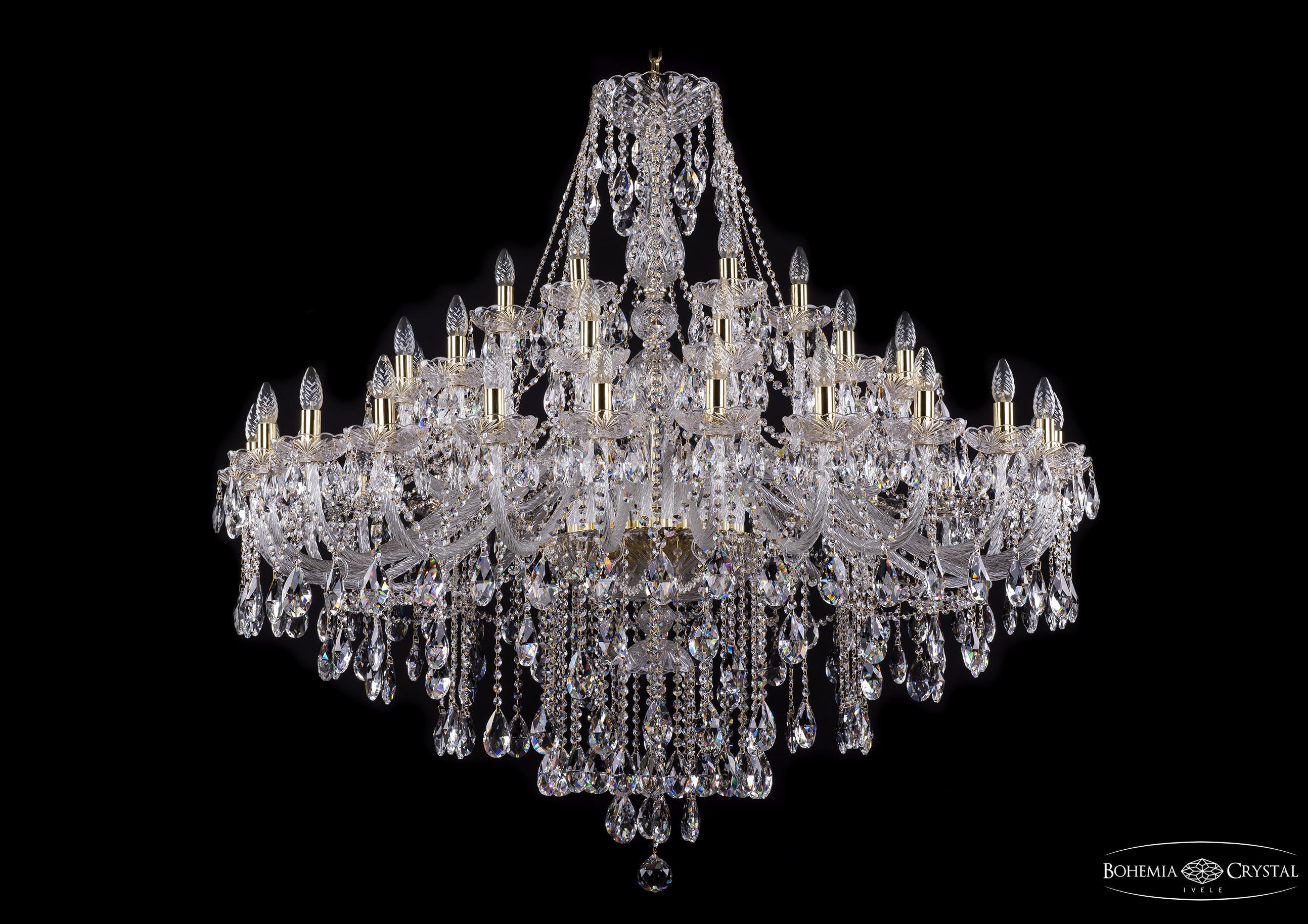 

Подвесная люстра Bohemia Ivele Crystal 1415/24+12+6/530/G