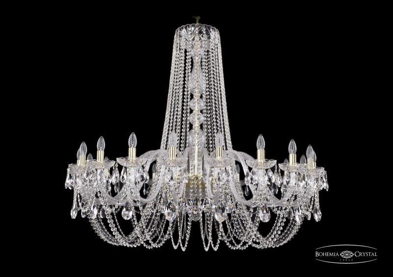 

Подвесная люстра Bohemia Ivele Crystal 1402/20/460/h-115/G