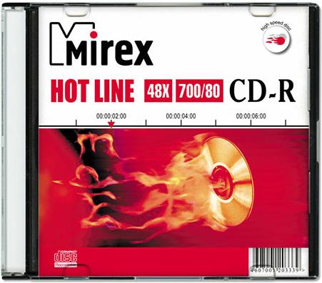 

Оптический диск Mirex CD-R 700 Mb 48х HotLine Slim Case 1 [201557], Оптический диск Mirex CD-R 700 Mb 48х HotLine Slim Case 1 201557