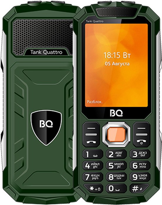 

Мобильный телефон BQ Tank Quattro BQ-2819 зеленый