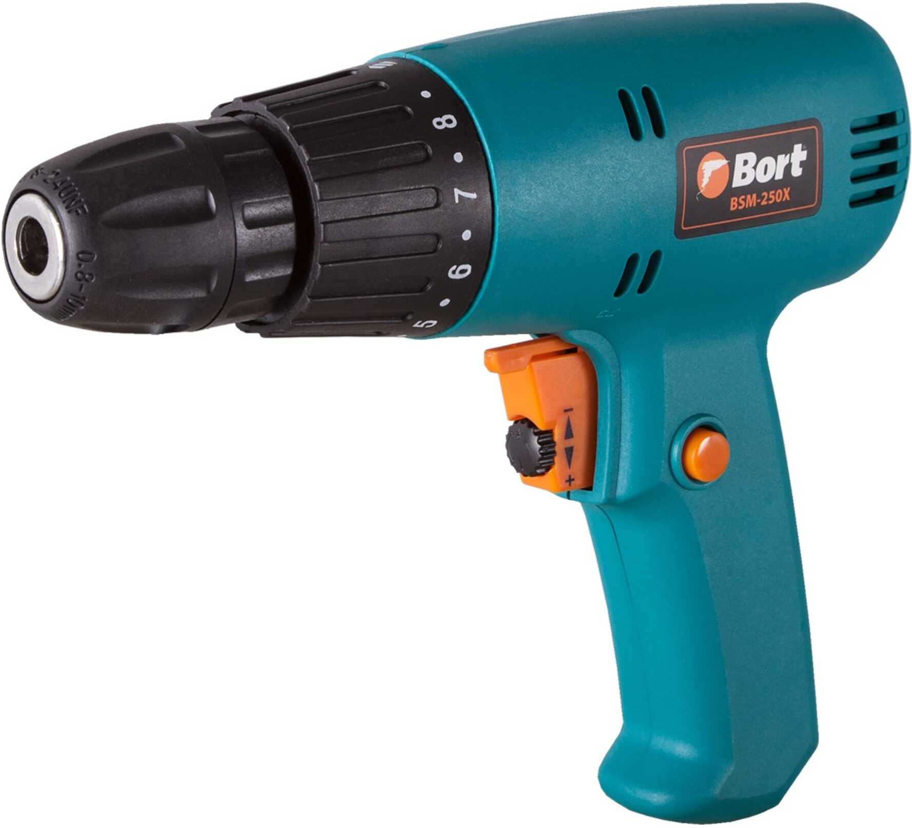 

Сетевой шуруповерт Bort BSM-250X, (Bort BSM-250X (91272584))