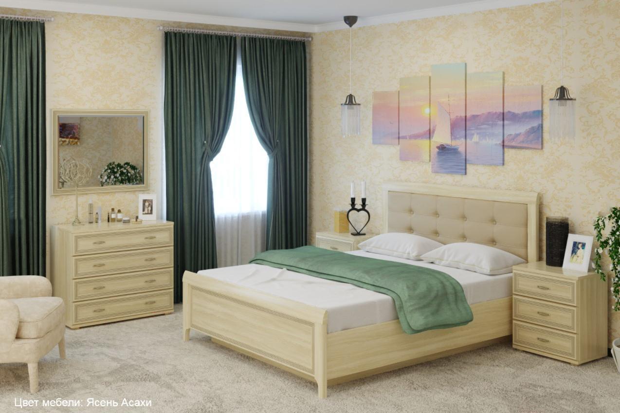 

Кровать Лером Карина КР-1032-АС 140x200 ясень асахи, Карина КР-1032-АС 140x200