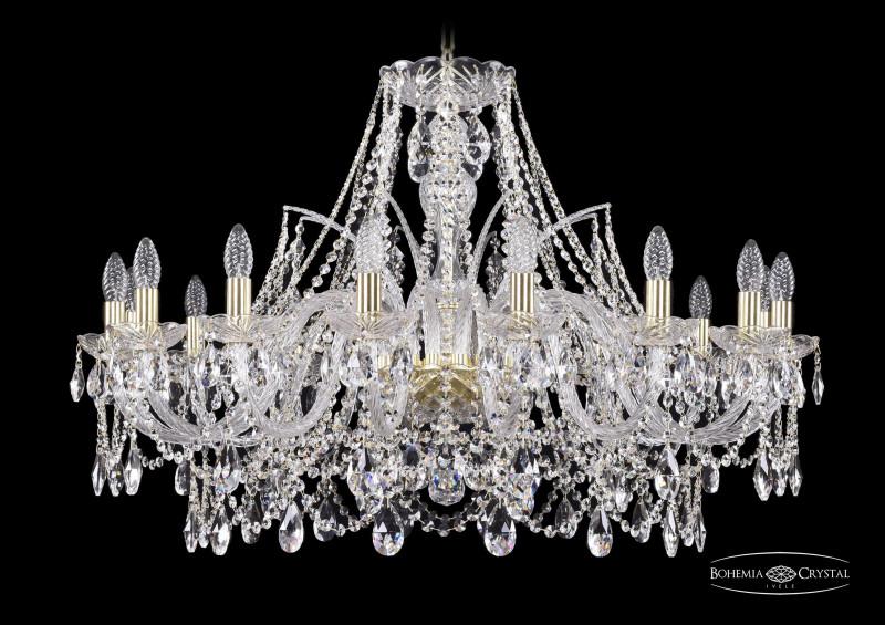 

Подвесная люстра Bohemia Ivele Crystal 1411/16/360/G