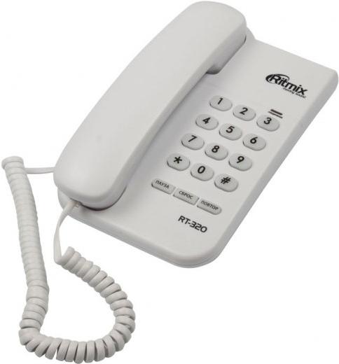 

Проводной телефон Ritmix RT-320 (белый), Проводной телефон Ritmix RT-320 White