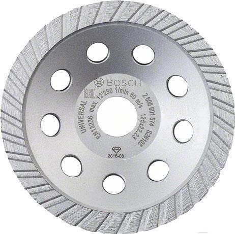 

Алмазная чашка Bosch Standard, Universal 125мм [2.608.601.574], Standard, Universal 125мм