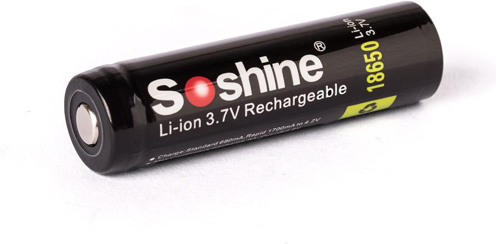 

Аккумуляторная батарейка Soshine 18650-3.7-3350, Литий-ионный аккумулятор Soshine 18650-3.7-3350