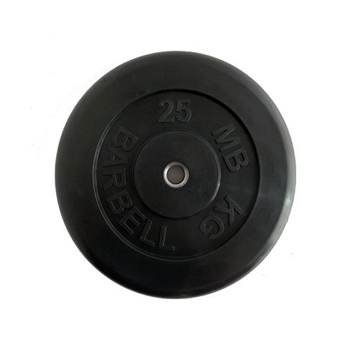 

Диск для штанги MB Barbell d26 мм 25 кг черный, d26мм 25кг