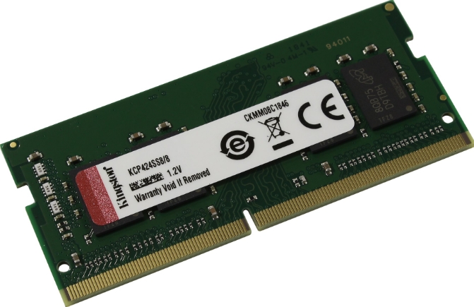 

Оперативная память Kingston 8GB DDR4 2400MHz SODIMM [KCP424SS8/8], 8GB DDR4 2400MHz SODIMM