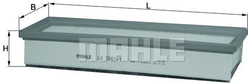 

Фильтр воздушный Knecht/Mahle LX2061/1, LX2061/1