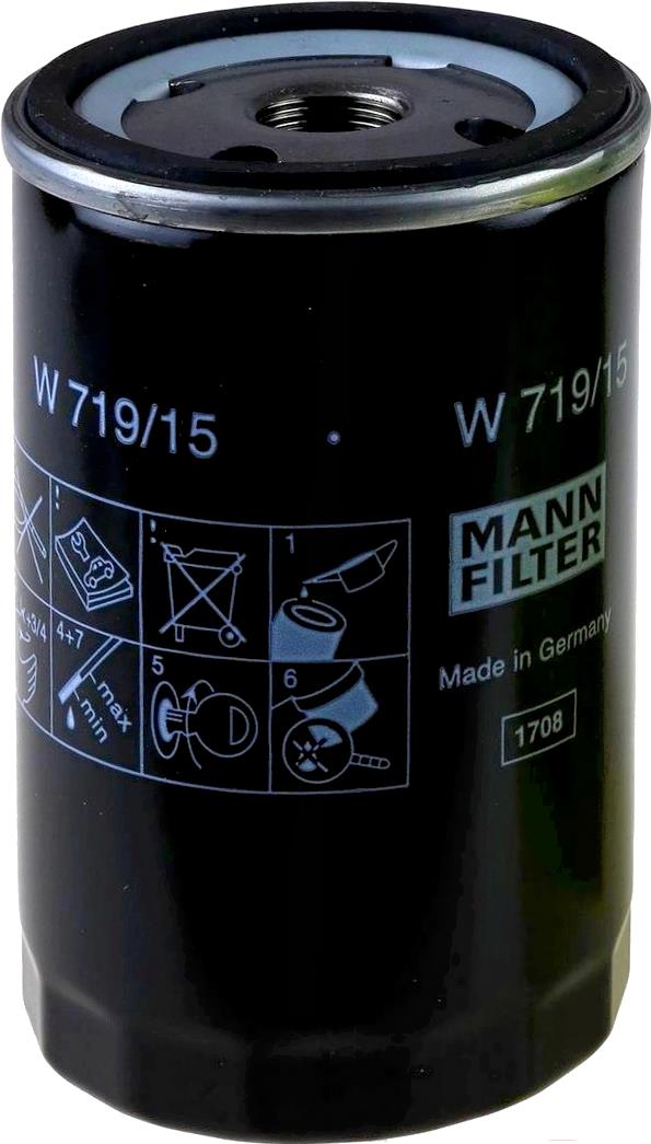 

Фильтр масляной Mann-Filter W719/15, W719/15