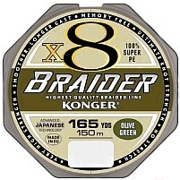 

Плетеная леска KONGER BRAIDER X8 150м 0,08 мм Olive green [250150008], Плетеная леска KONGER BRAIDER X8 150м 0,08 мм 250150008 Olive green
