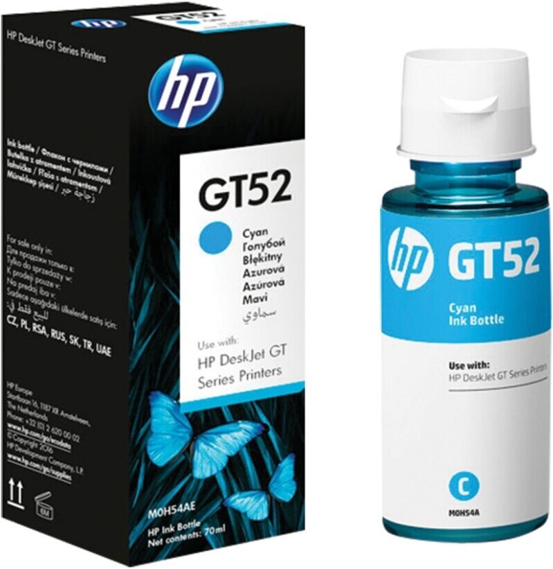 

Чернила HP GT52 [M0H54AE], Чернила HP GT52 голубые (M0H54AE)