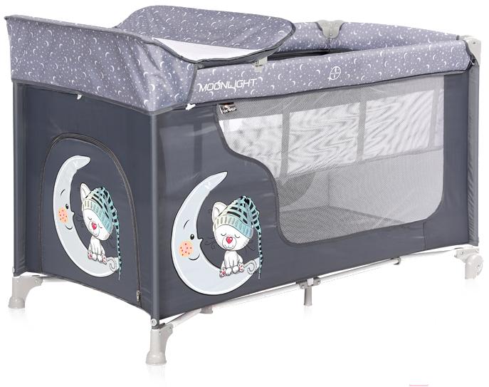 

Детский манеж Lorelli Moonlight 2 Grey Cute Moon [10080412070], Moonlight 2