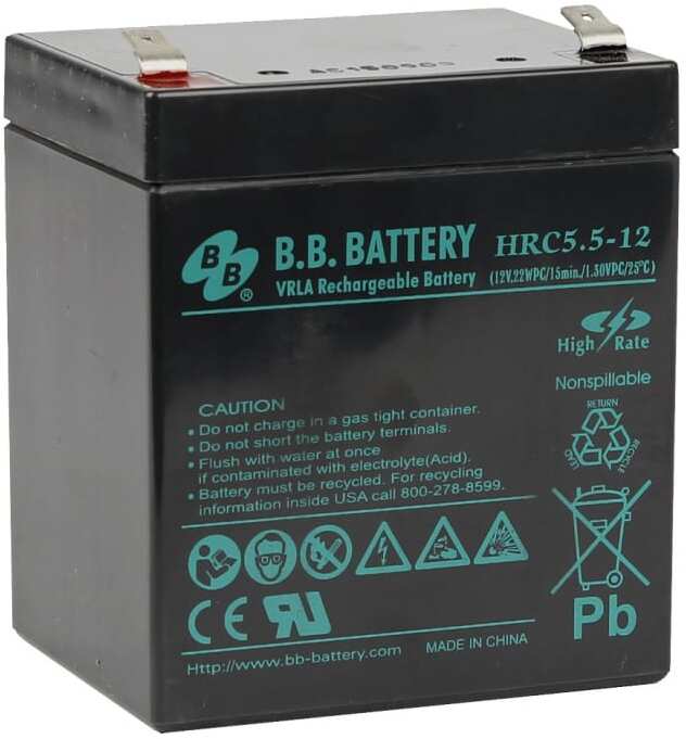 

Аккумулятор для ИБП B.B. Battery HRC 5.5-12