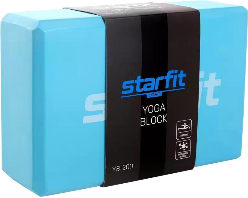 

Блок для йоги Starfit Core YB-200 EVA фиолетовый пастель, Core YB-200 EVA