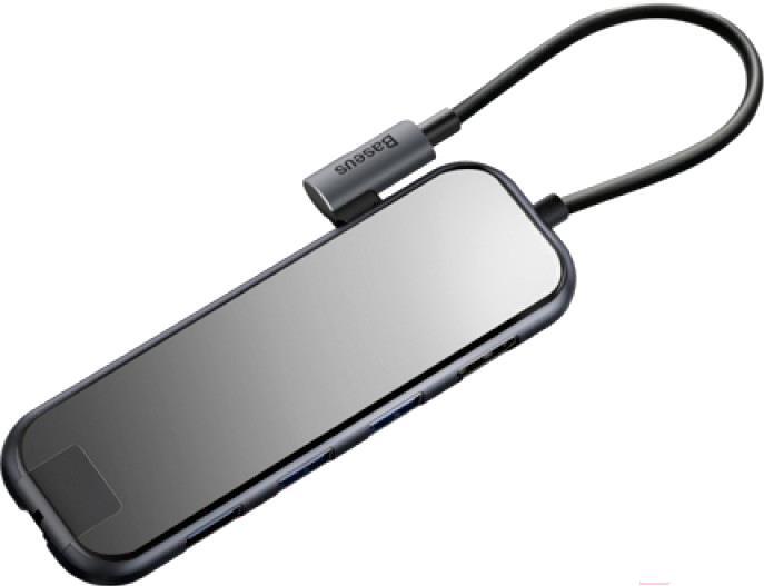 

USB-хаб Baseus мультифункциональный ХАБ (Type-C to 3xUSB3.0+HD4K+RJ45+PD) серый серый [CAHUB-DZ0G], USB-хаб Baseus мультифункциональный ХАБ (Type-C to 3xUSB3.0+HD4K+RJ45+PD) серый CAHUB-DZ0G