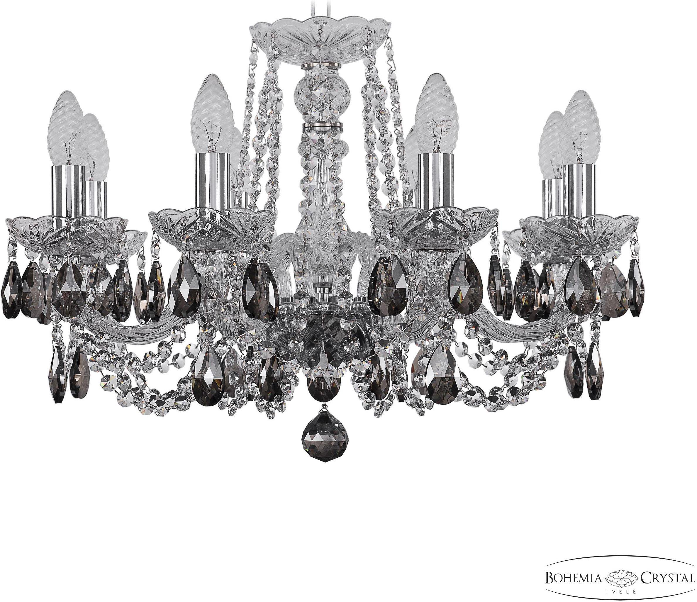 

Подвесная люстра Bohemia Ivele Crystal 1402/8/195 Ni K731