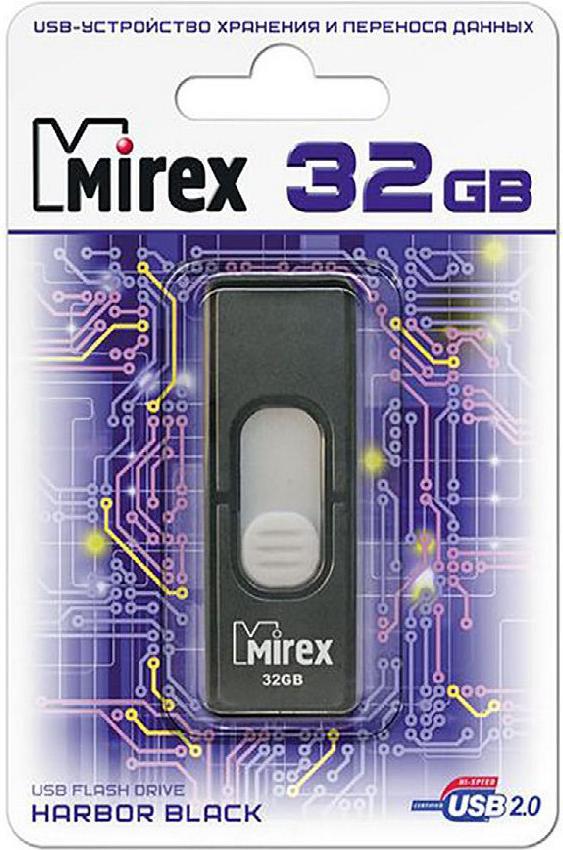 

USB Flash Mirex HARBOR BLACK 32GB (13600-FMUBHB32), HARBOR 32GB