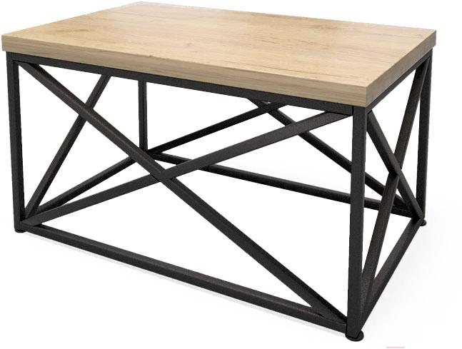 

Журнальный столик Millwood Neo Loft CT-1/L дуб золотой Craft/металл черный, Neo Loft CT-1/L
