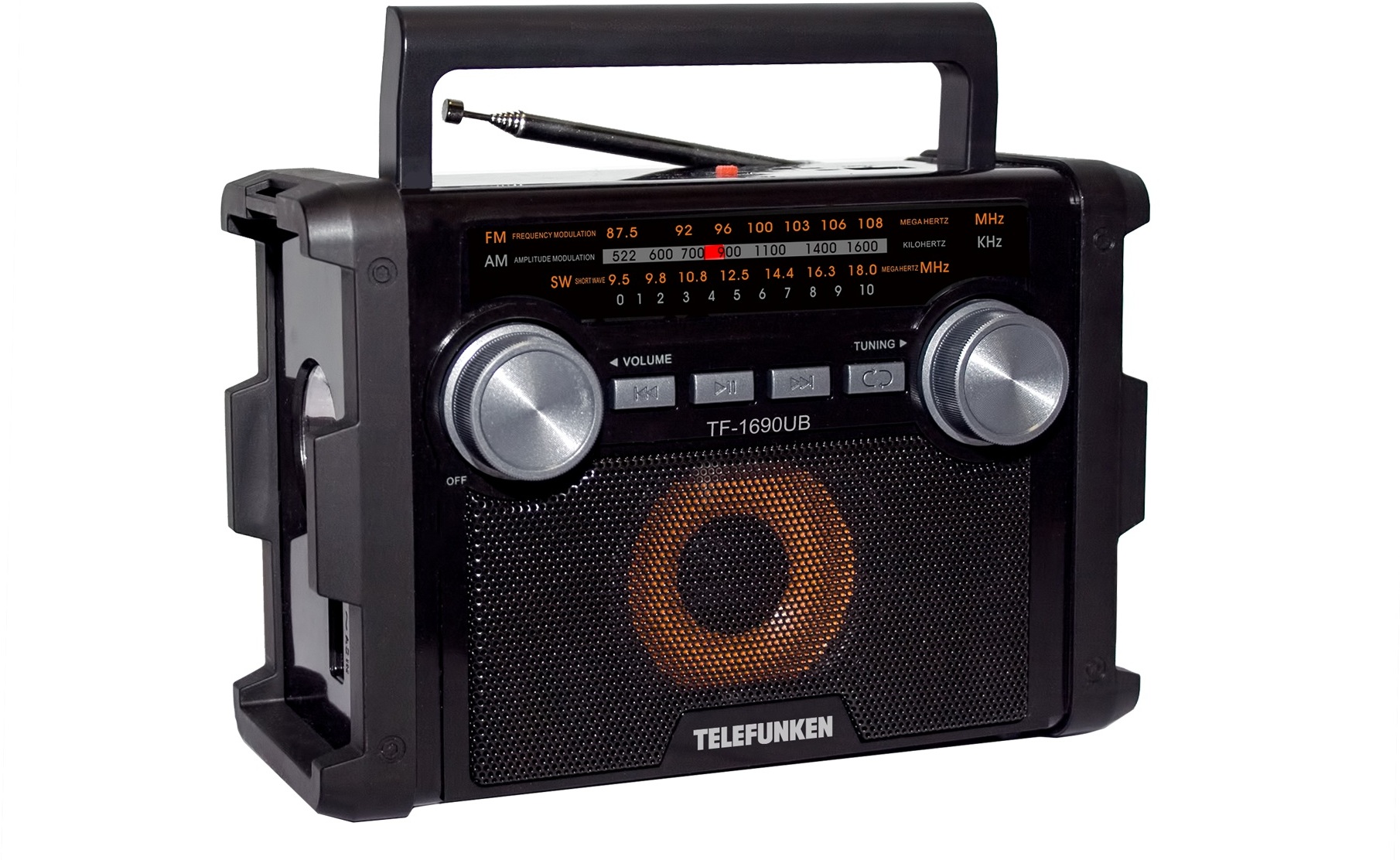 

Радиоприемник TELEFUNKEN TF-1690UB черный/серый, Радиоприемник Telefunken TF-1690UB черный/серый