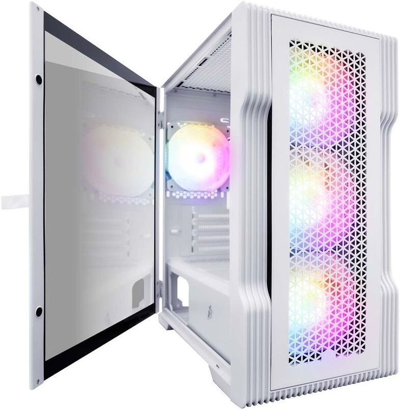 

Корпус для компьютера 1stPlayer T3 White [T3-WH-4F1-W], Корпус для компьютера 1stPlayer T3 T3-WH-4F1-W White