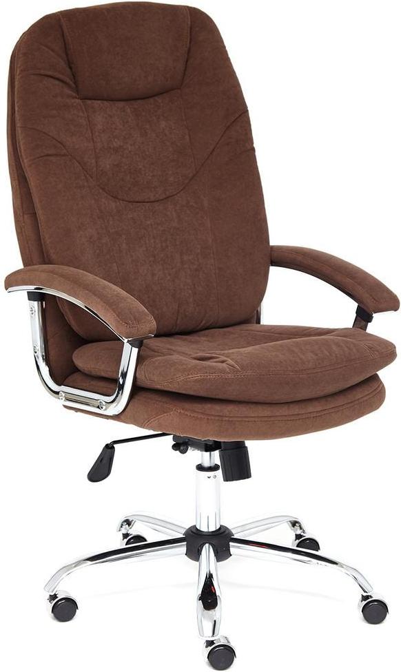 

Офисное кресло TetChair SOFTY LUX флок 6 коричневый, SOFTY LUX флок 6
