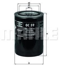 

Фильтр масляной Knecht/Mahle OC59, OC59