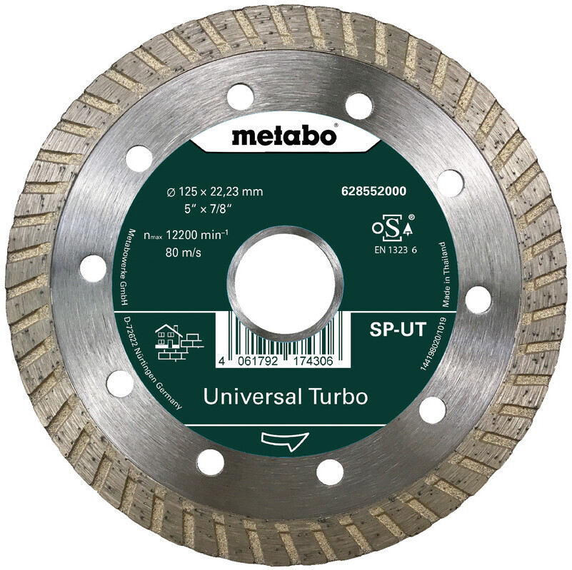 

Алмазный круг Metabo 125 x 22.2 мм сплошной (628552000)