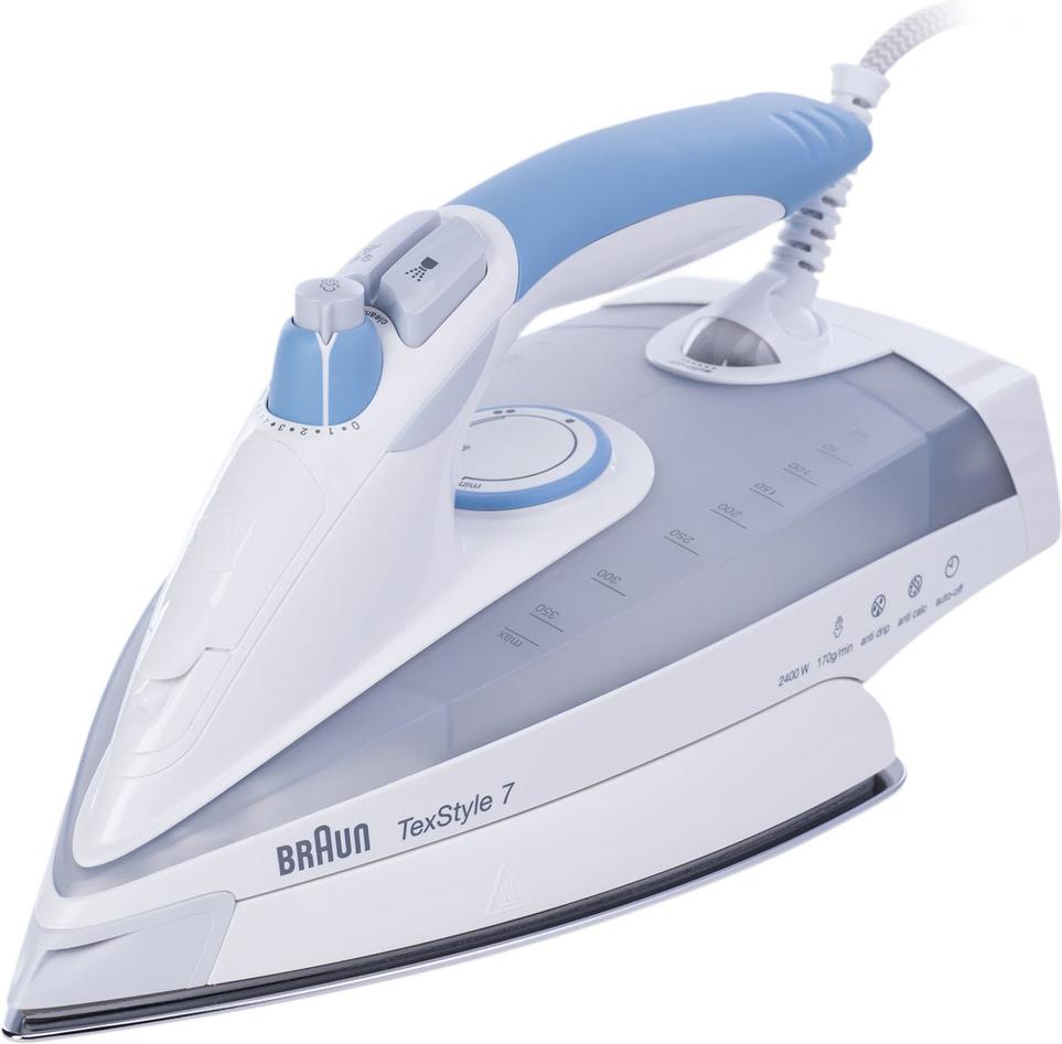 

Утюг Braun TS 765 EA TexStyle 7 White/Blue/Gray [0X12711024], TS 765 EA TexStyle 7