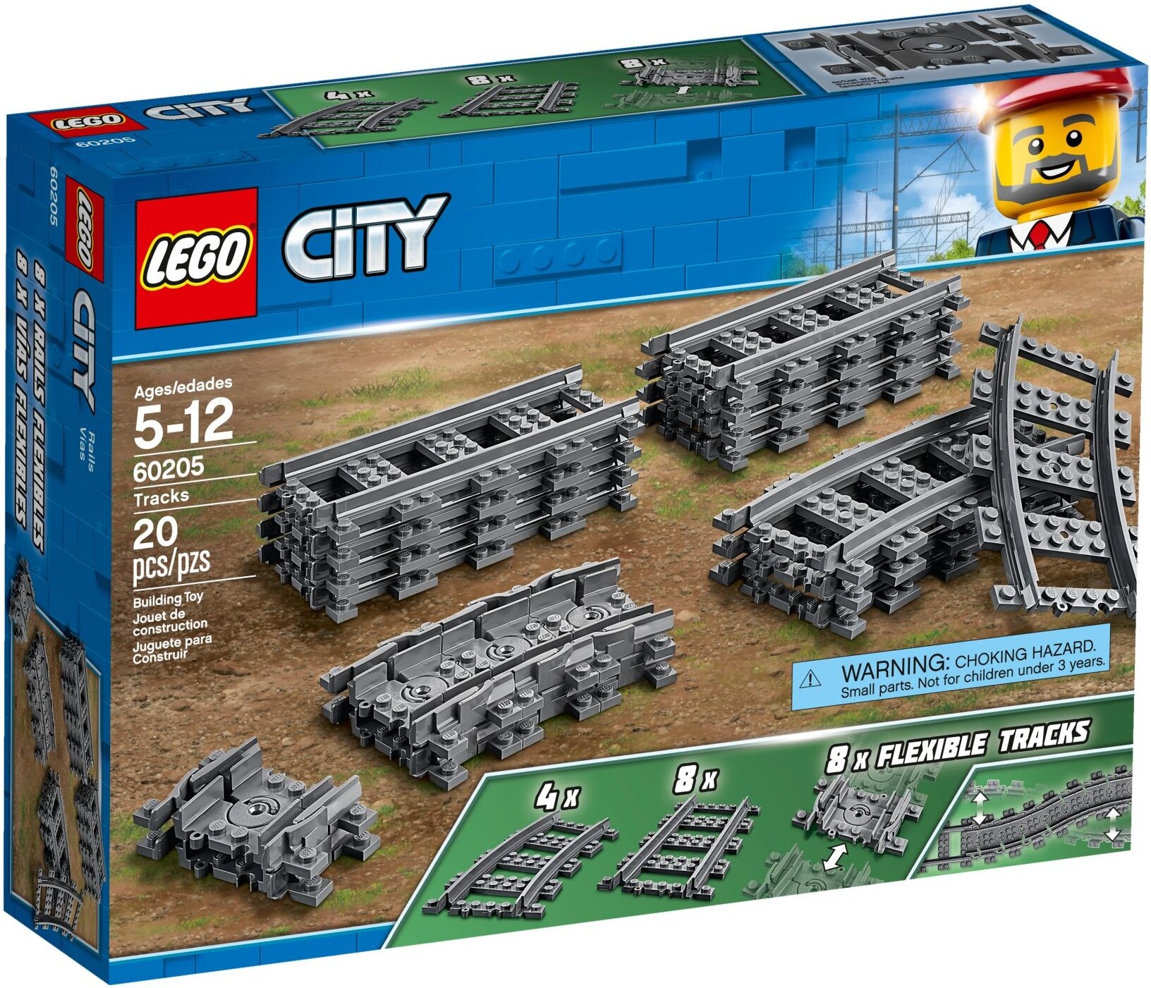 

Конструктор Lego City Рельсы (60205)