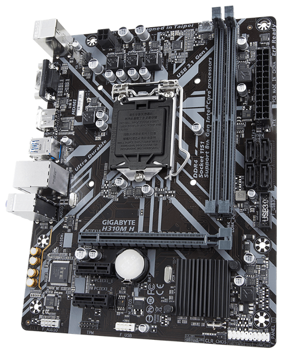 

Материнская плата Gigabyte H310M H REV1.0, H310M H REV1.0