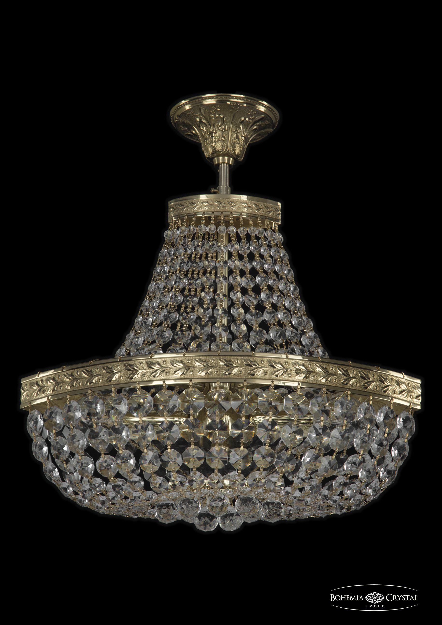 

Люстра на штанге Bohemia Ivele Crystal 19283/H1/35IV G