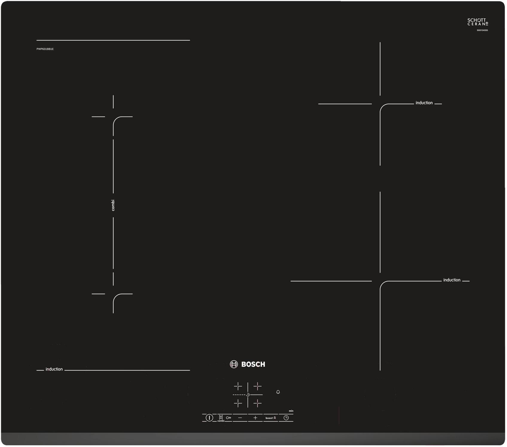 

Варочная панель Bosch PWP631BB1E, PWP631BB1E