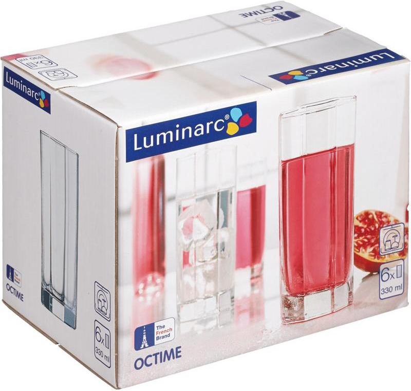 

Набор стаканов Luminarc Октайм 6шт 330мл (высокие) [H9811], Октайм 6шт 330мл (высокие)