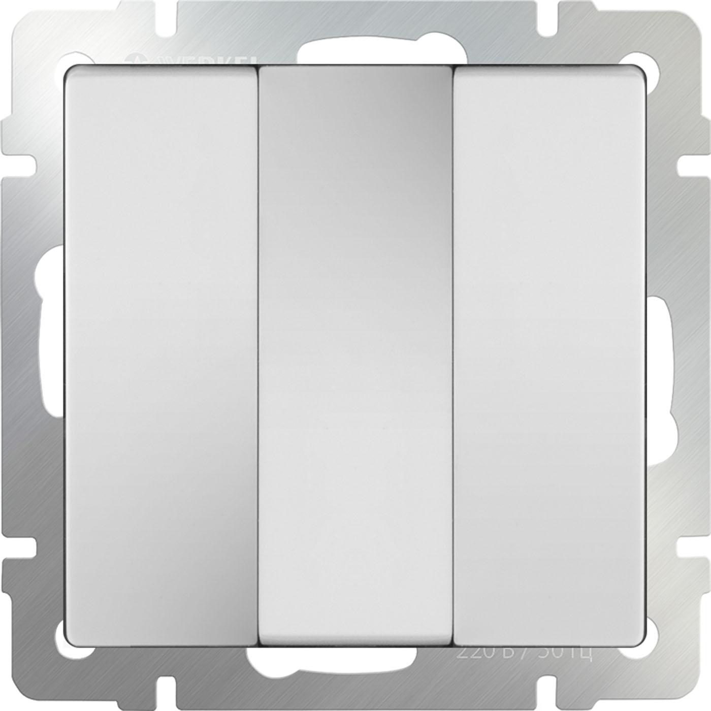 

Выключатель Werkel WL01-SW-3G трехклавишный белый, WL01-SW-3G трехклавишный