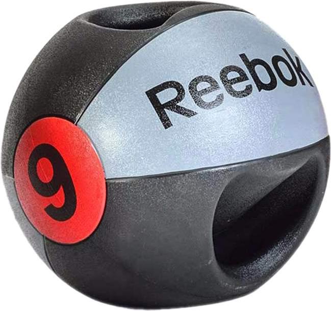 

Медицинбол Reebok Dual Grip Ball 9 кг черный/серый [RF\RSB-10129\00-00-00], Dual Grip Ball 9 кг