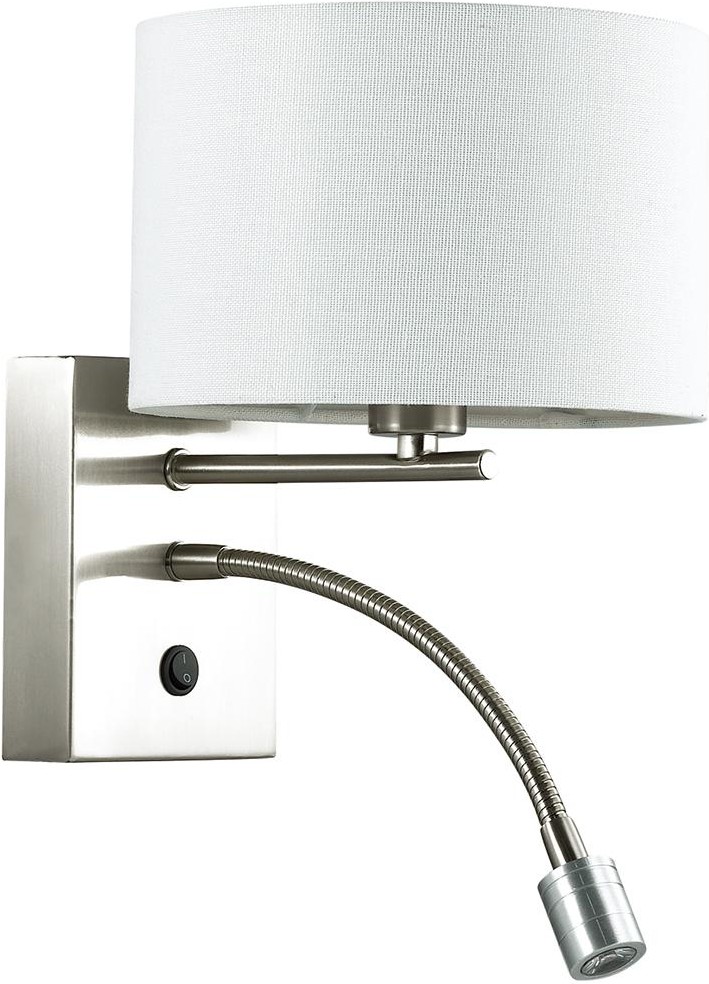 

Бра LUMION 3745/1A LN19 042 никель Бра E14 1*40W + LED 3W 220V NIKKI, Бра Lumion 3745/1A LN19 042 никель Бра E14 1*40W + LED 3W 220V NIKKI