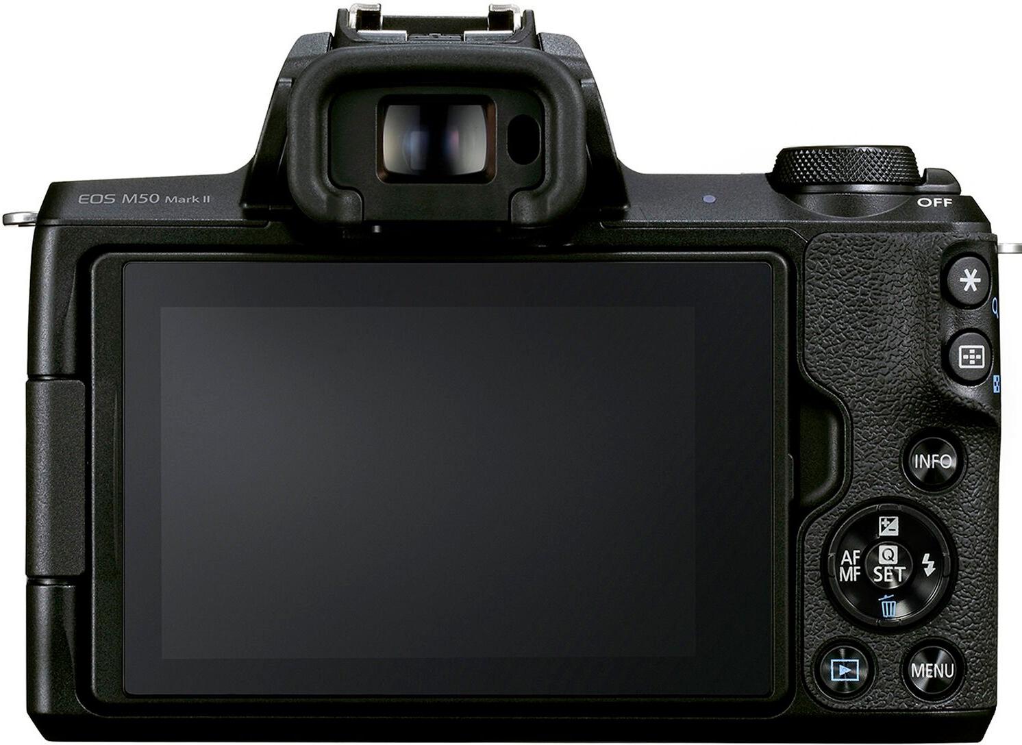 

Фотоаппарат Canon EOS M50 Mark II черный [4728C015], EOS M50 Mark II
