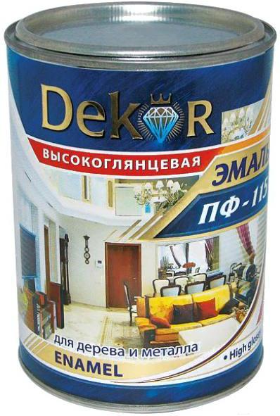

Краска Dekor ПФ-115 1.8кг синий