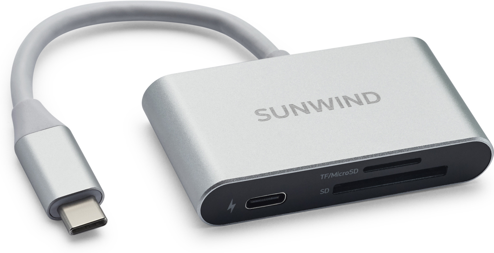 

Картридер внешний SunWind SW-CR051-S серебристый