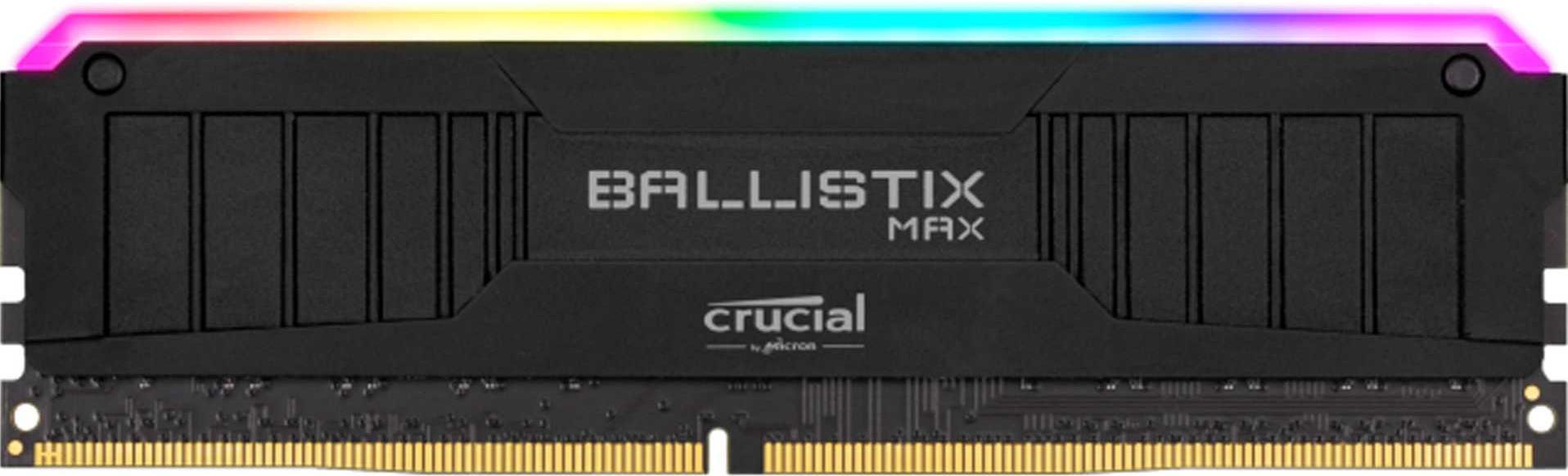 

Оперативная память Crucial Ballistix MAX RGB Gaming DDR4 8Гб [BLM8G40C18U4BL], Ballistix MAX RGB Gaming DDR4 8Гб