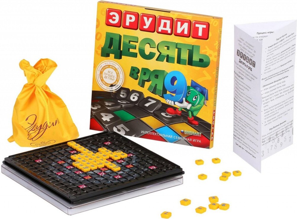 

Настольная игра Биплант Эрудит Десять в ряд (10019)